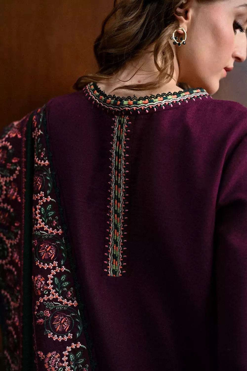 Elayna Zaib -ZF 050 - Luxury Lawn 3PC Chikenkari Heavy Embroidered Suit | Unstitched Summer Luxe '26
