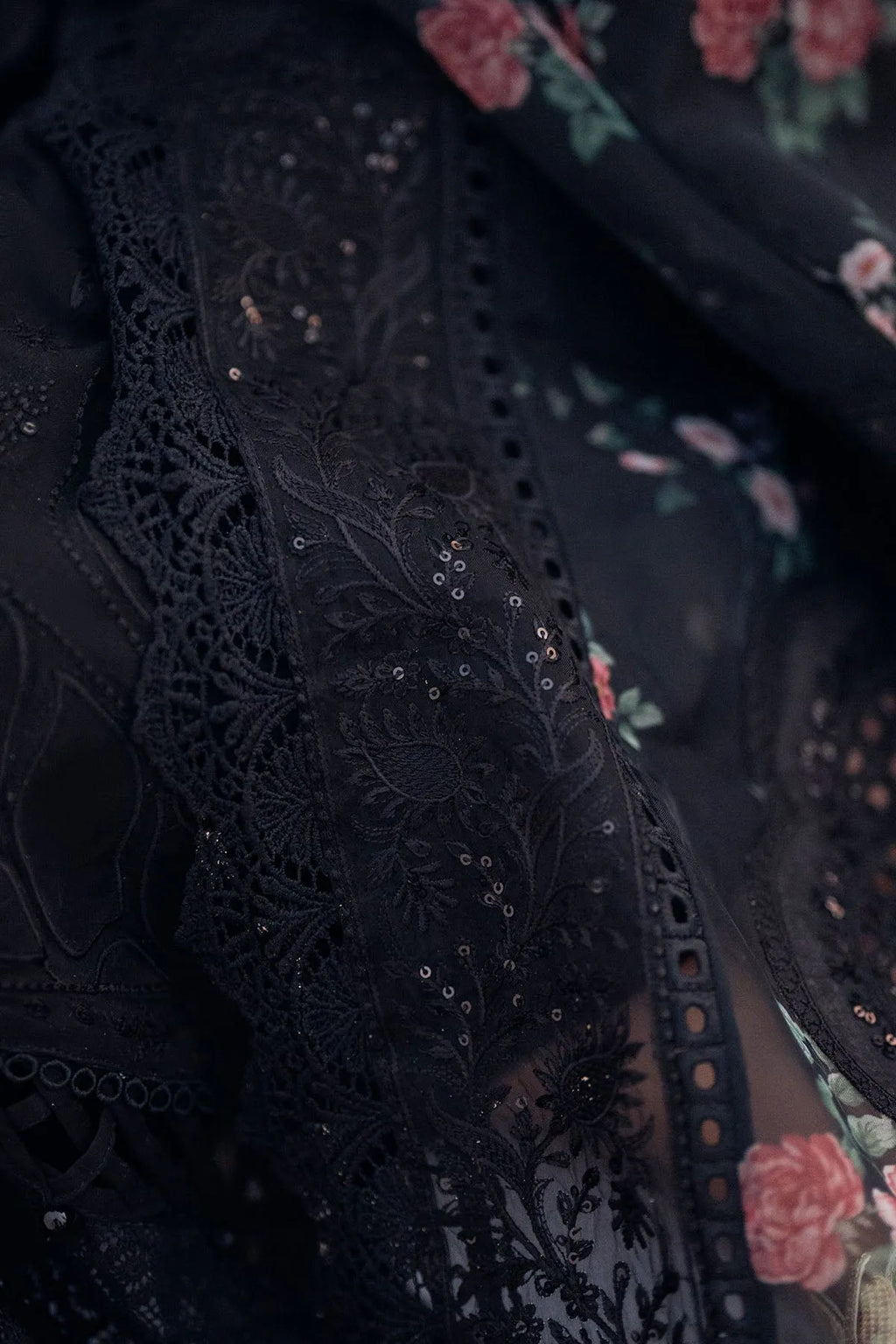 Nureh - Luxury Lawn 3PC Chikenkari Heavy Embroidered Suit | KB-063 Unstitched Summer Luxe '26