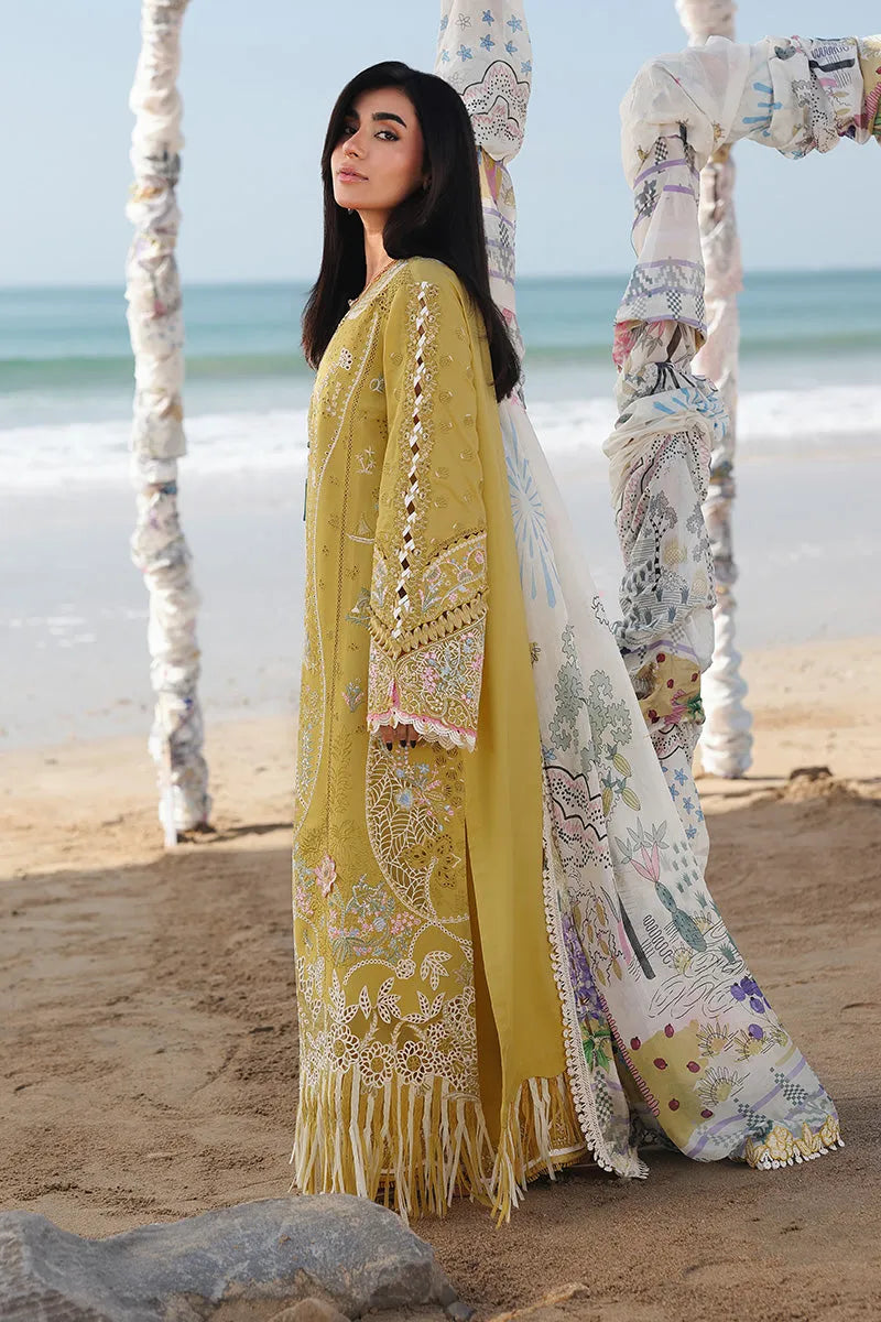 Anahita - Luxury Lawn 3PC Chikenkari Heavy Embroidered Suit | KB-074 Unstitched Summer Luxe '26