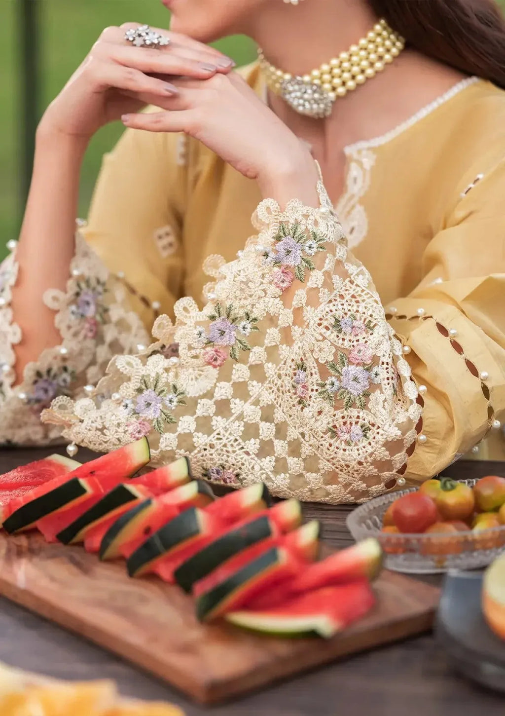 Zoya - Luxury Lawn 3PC Chikenkari Heavy Embroidered Suit | Unstitched Summer Luxe '26