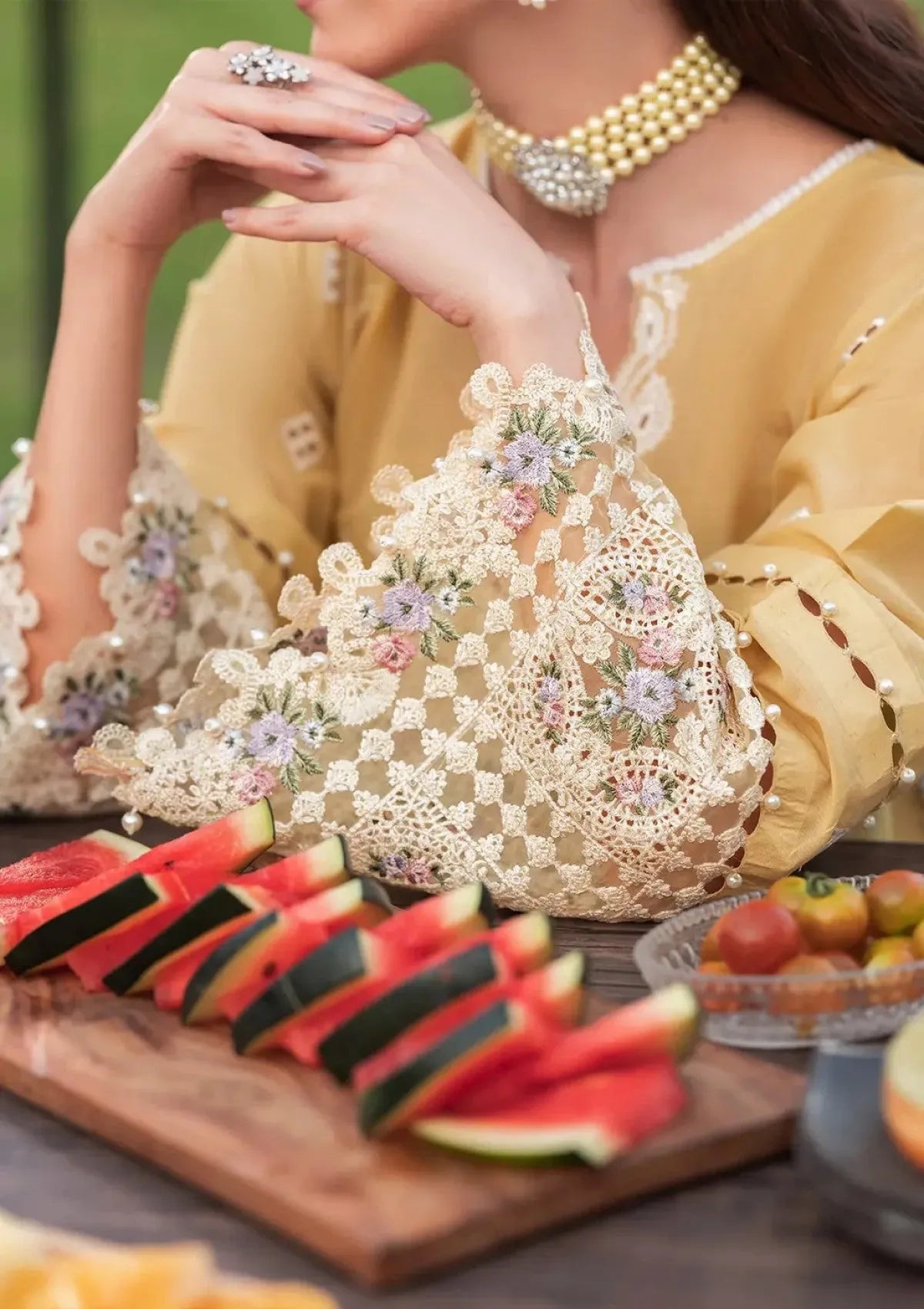 Zoya - Luxury Lawn 3PC Chikenkari Heavy Embroidered Suit | Unstitched Summer Luxe '26