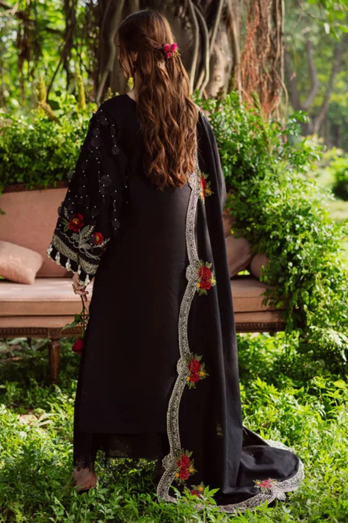 Haya - Luxury Lawn Heavy Embroidered 3PC Suit | Unstitched