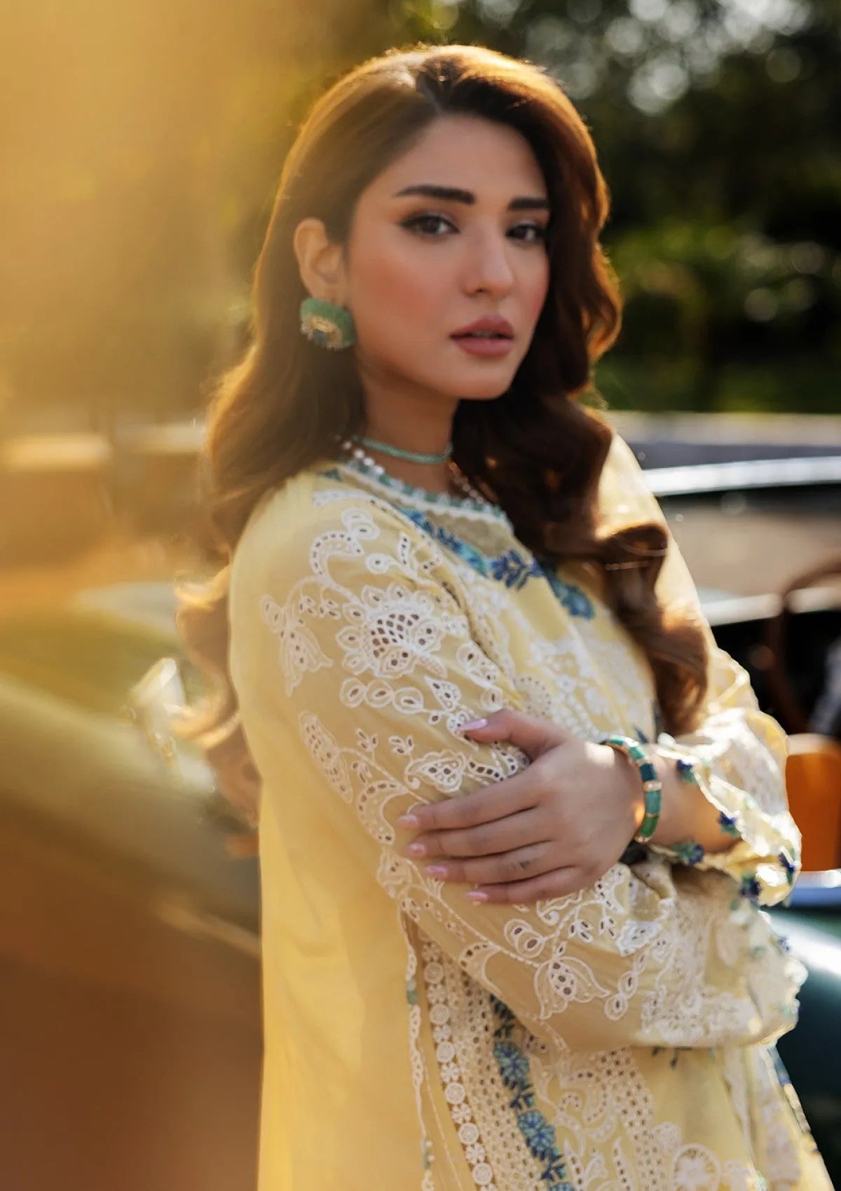 Mariyum - Luxury Lawn 3PC Chikenkari Heavy Embroidered Suit | Unstitched Summer Luxe '26