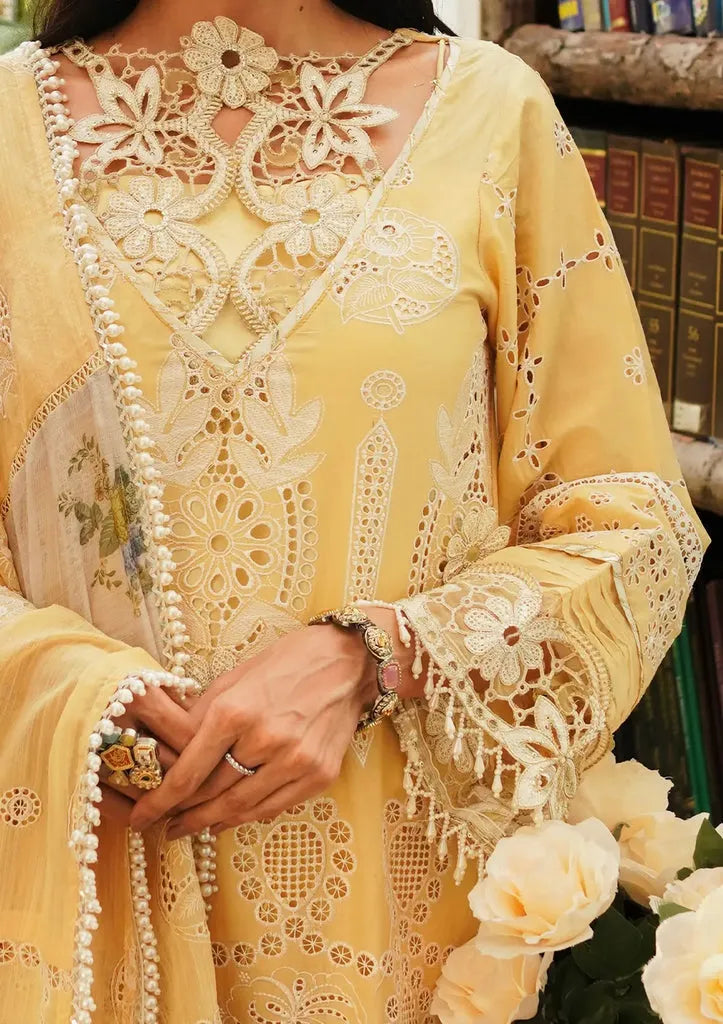 Zaroon Kahf - Luxury Lawn 3PC Chikenkari Heavy Embroidered Suit | Unstitched Summer Luxe '26