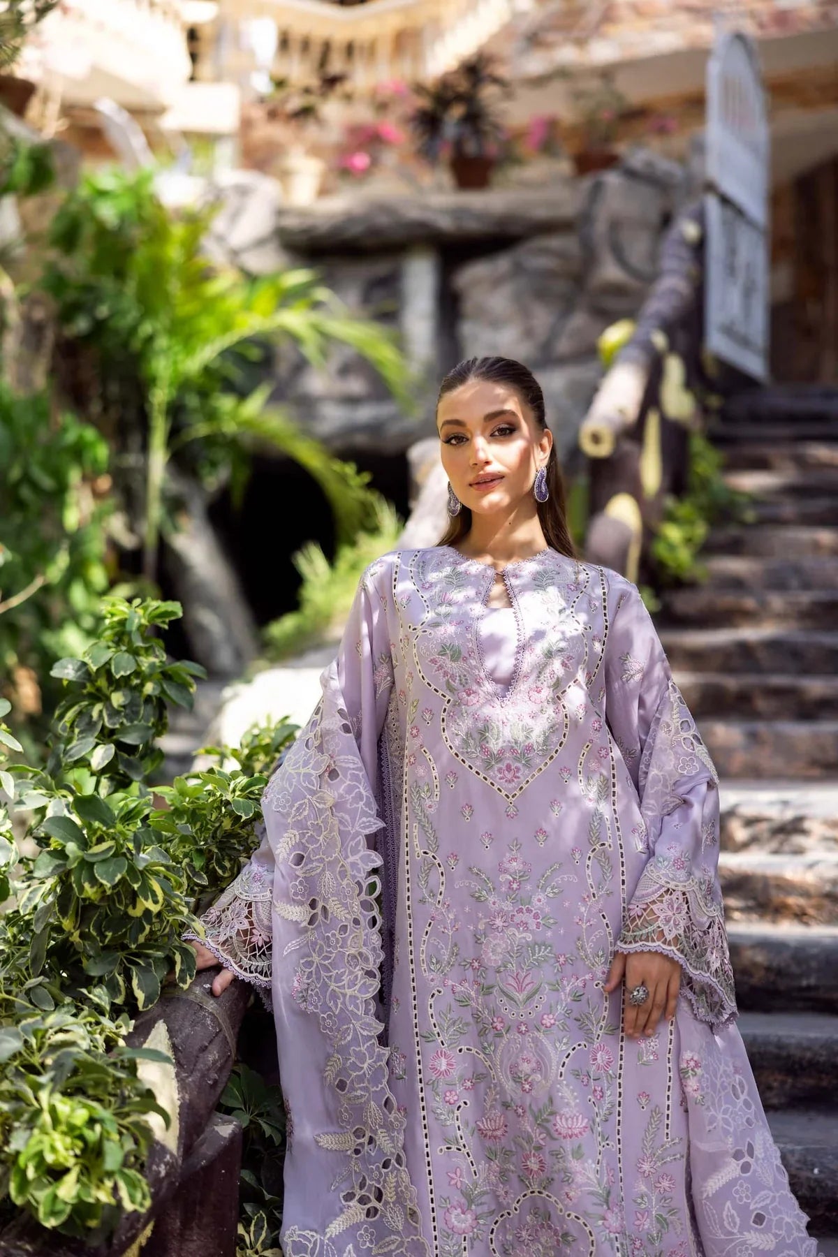 Aylin - Luxury Lawn 3PC Chikenkari Heavy Embroidered Suit | ZF-064 Unstitched Summer Luxe '26