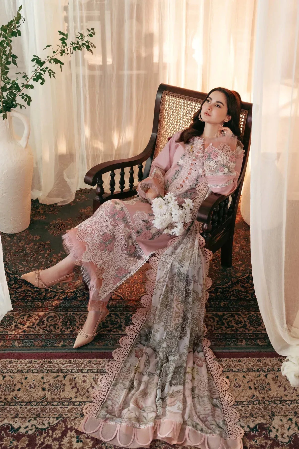 Maria - Lawn Chikankari Emroidered 3PC Suit | Unstitched Summer Luxe