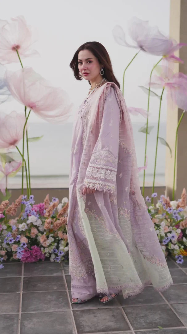 Numaish - Luxury Lawn 3PC Chikenkari Heavy Embroidered Suit | Unstitched Summer Luxe '26