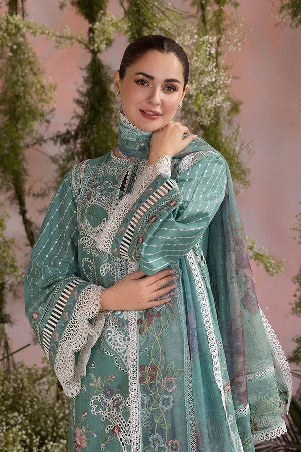 Dalia - Luxury Lawn 3PC Chikenkari Heavy Embroidered Suit | KB-073 Unstitched Summer Luxe '26