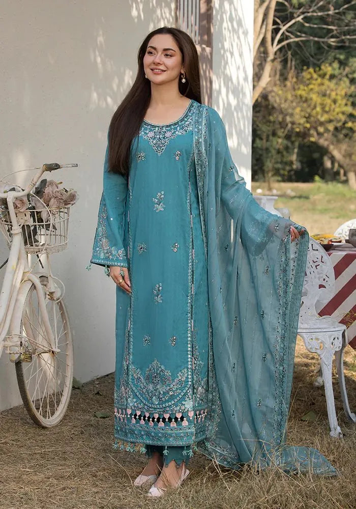 Soraya - Luxury Lawn 3PC Chikenkari Heavy Embroidered Suit | KB-061 Unstitched Summer Luxe '26