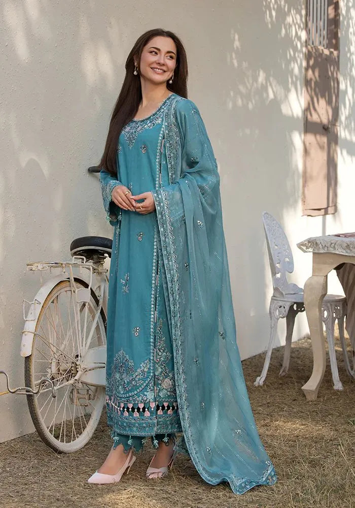 Soraya - Luxury Lawn 3PC Chikenkari Heavy Embroidered Suit | KB-061 Unstitched Summer Luxe '26
