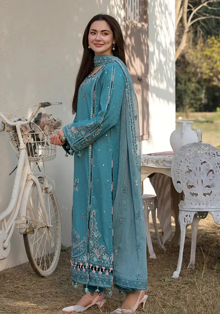 Soraya - Luxury Lawn 3PC Chikenkari Heavy Embroidered Suit | KB-061 Unstitched Summer Luxe '26