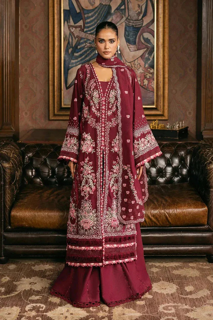 Sara - Luxury Lawn 3PC Chikenkari Heavy Embroidered Suit | Unstitched Summer Luxe '26
