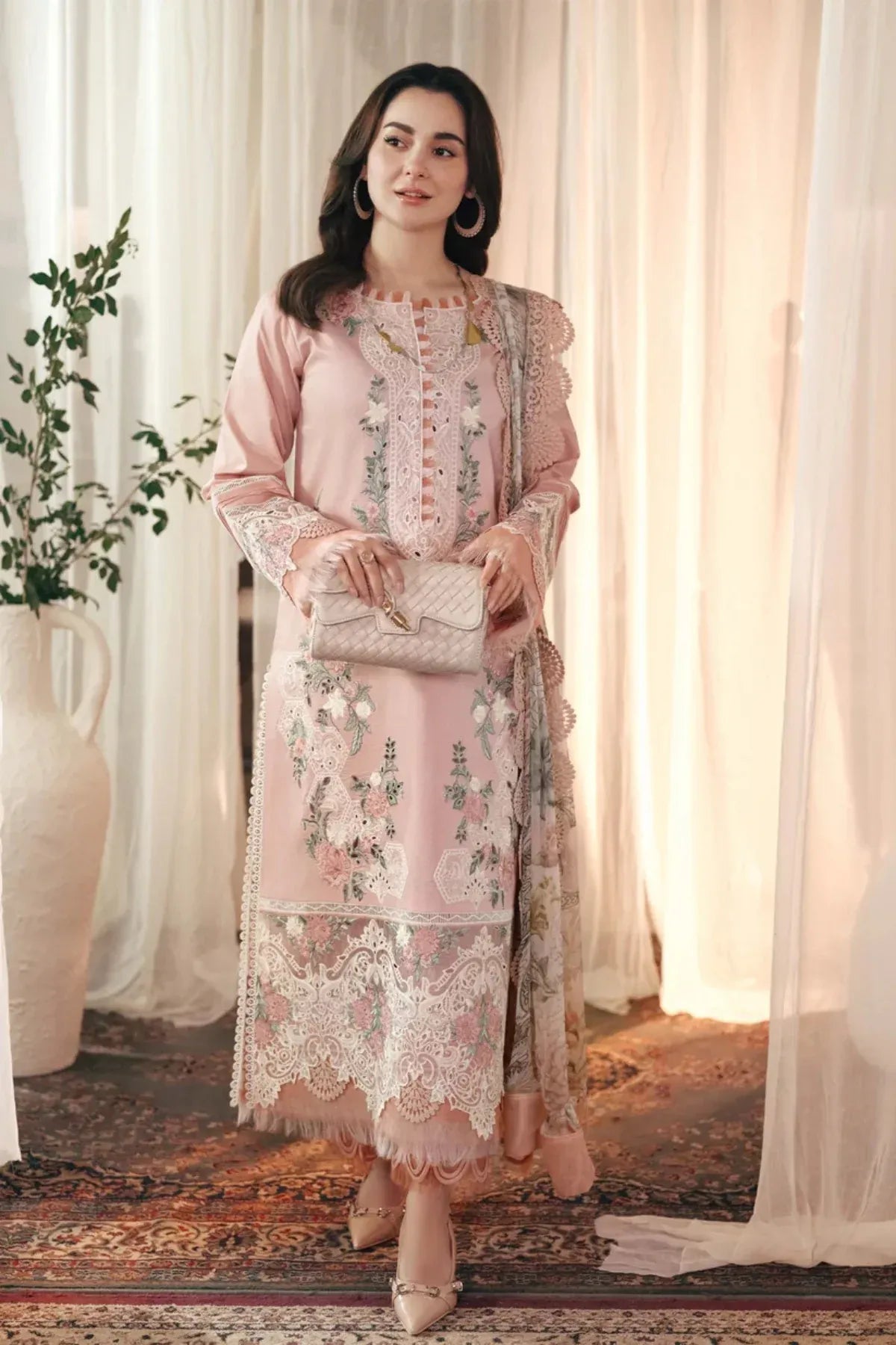 Maria - Lawn Chikankari Emroidered 3PC Suit | Unstitched Summer Luxe