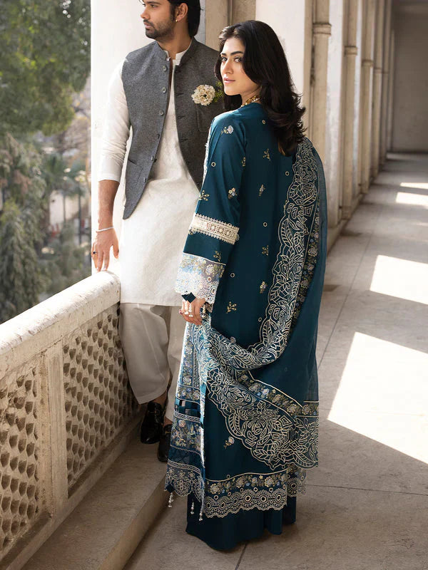 Mahnur - Luxury Lawn 3 PCS Embroidered | Unstitced Summer Zaroon