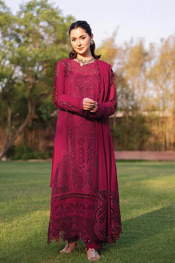 Zara - Luxury Lawn 3PC Chikenkari Heavy Embroidered Suit | KB-070 Unstitched Summer Luxe '26