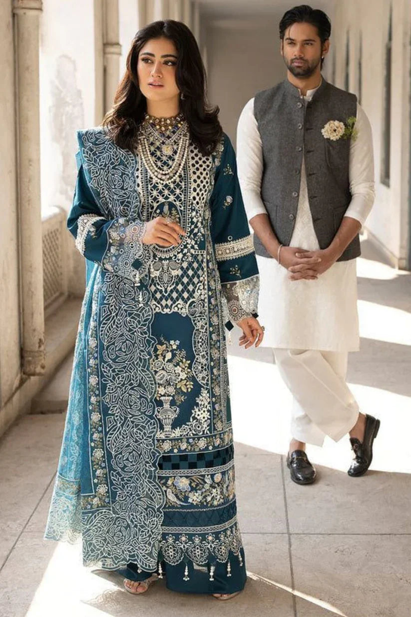 Mahnur - Luxury Lawn 3 PCS Embroidered | Unstitced Summer Zaroon