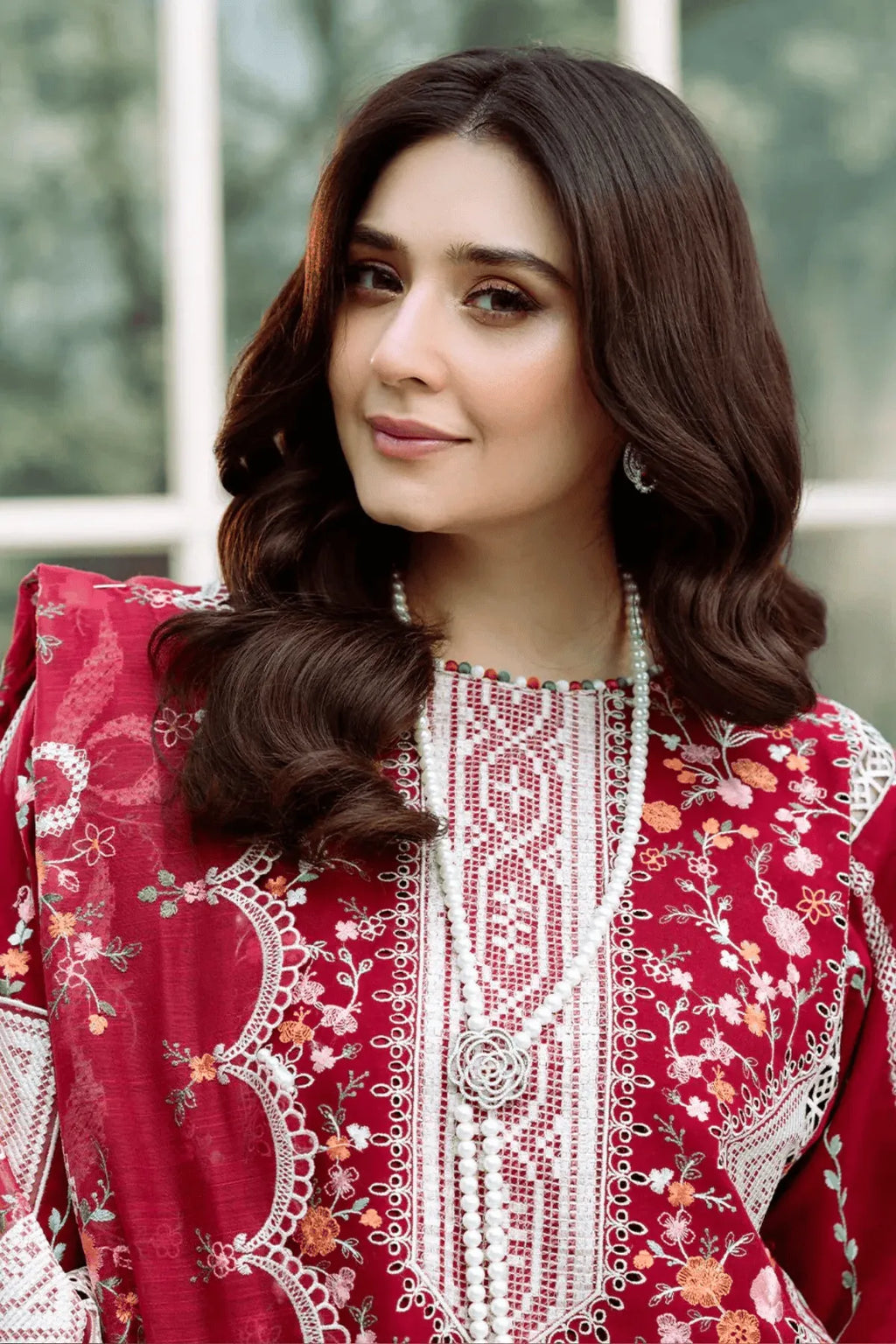 Bahar - Luxury Lawn Embroidered 3PC Suit | Unstitched