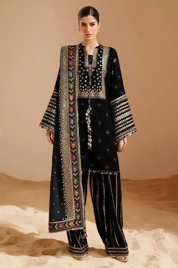 Nida -KB 048 - Luxury Lawn 3PC Chikenkari Heavy Embroidered Suit | Unstitched Summer Luxe '26