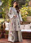 Mitra - Luxury Lawn 3PC Chikenkari Heavy Embroidered Suit | KB-076 Unstitched Summer Luxe '26