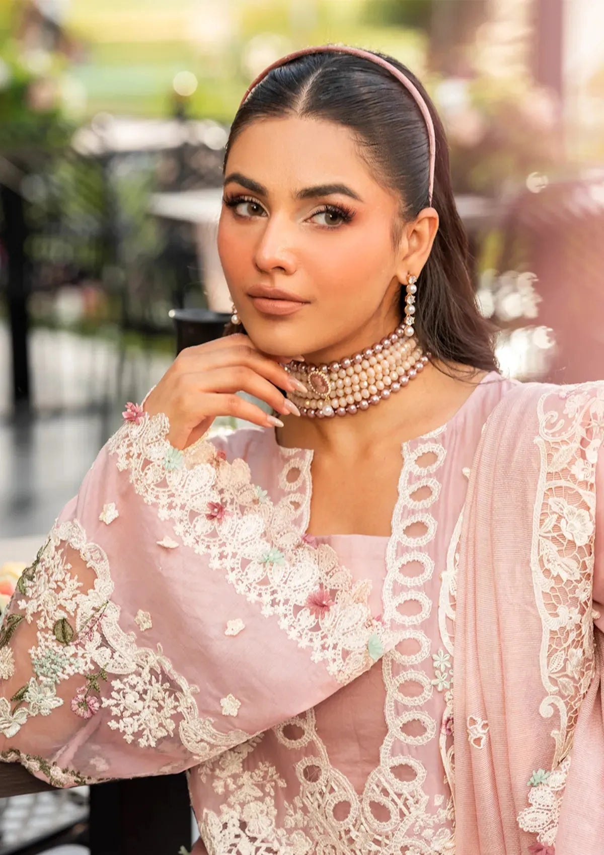 Elya - Luxury Lawn 3PC Chikenkari Heavy Embroidered Suit | Unstitched Summer Luxe '26