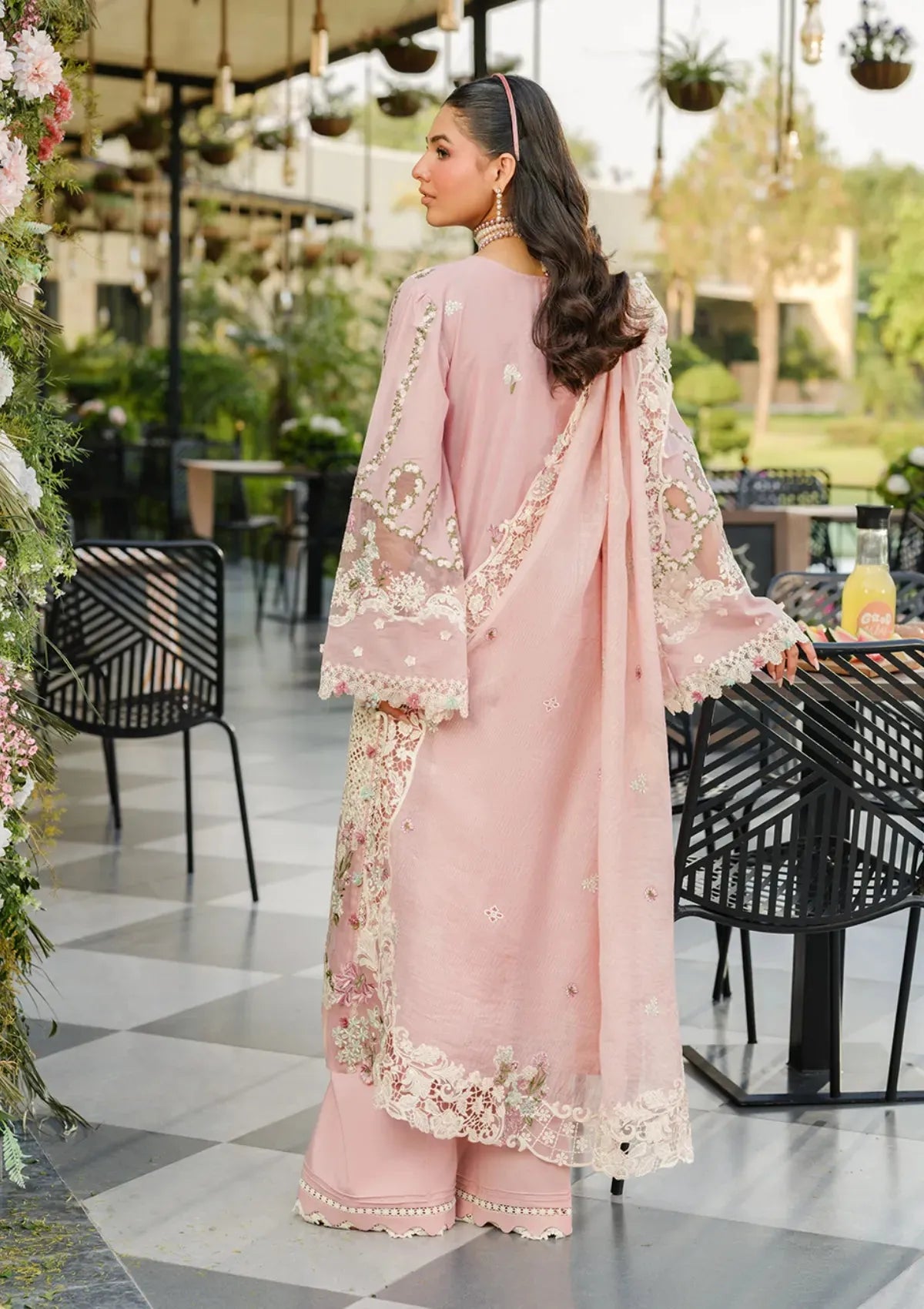 Elya - Luxury Lawn 3PC Chikenkari Heavy Embroidered Suit | Unstitched Summer Luxe '26