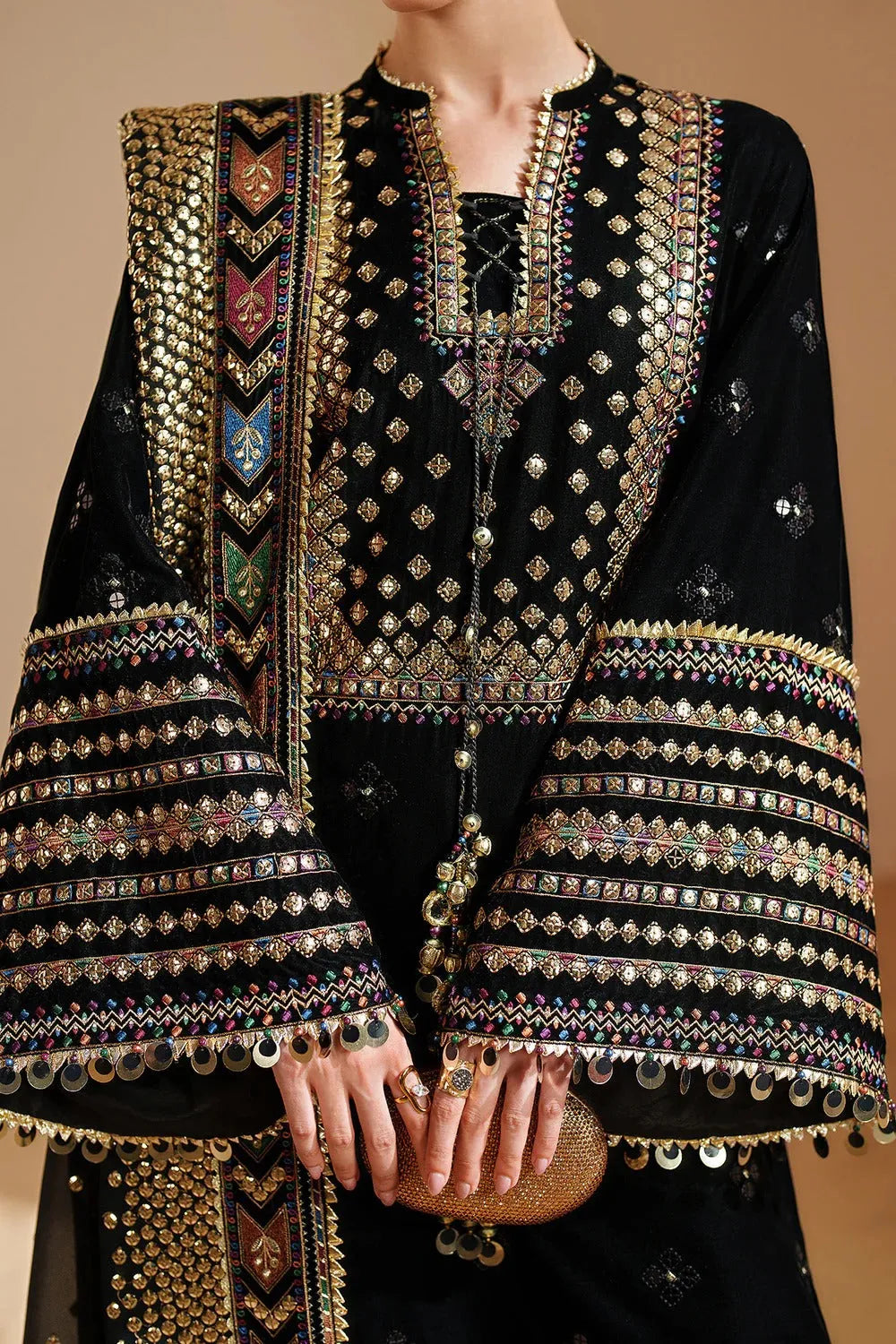 Nida -KB 048 - Luxury Lawn 3PC Chikenkari Heavy Embroidered Suit | Unstitched Summer Luxe '26