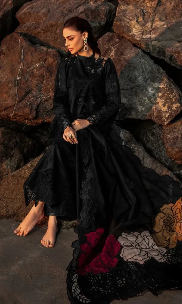 Inaya - Luxury Lawn 3PC Chikenkari Heavy Embroidered Suit | Unstitched Summer Luxe '26