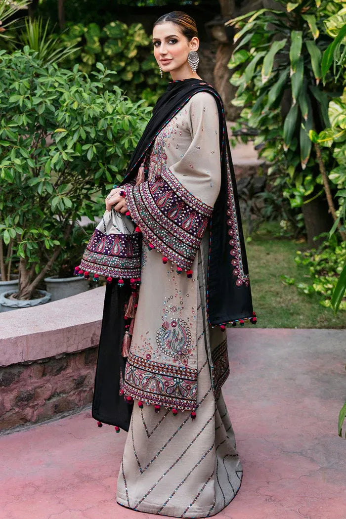 Mahvish - Luxury Lawn 3PC Chikenkari Heavy Embroidered Suit | Unstitched Summer Luxe '26