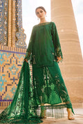 Leyla - Luxury Lawn 3PC Chikenkari Heavy Embroidered Suit | KB-065 Unstitched Summer Luxe '26