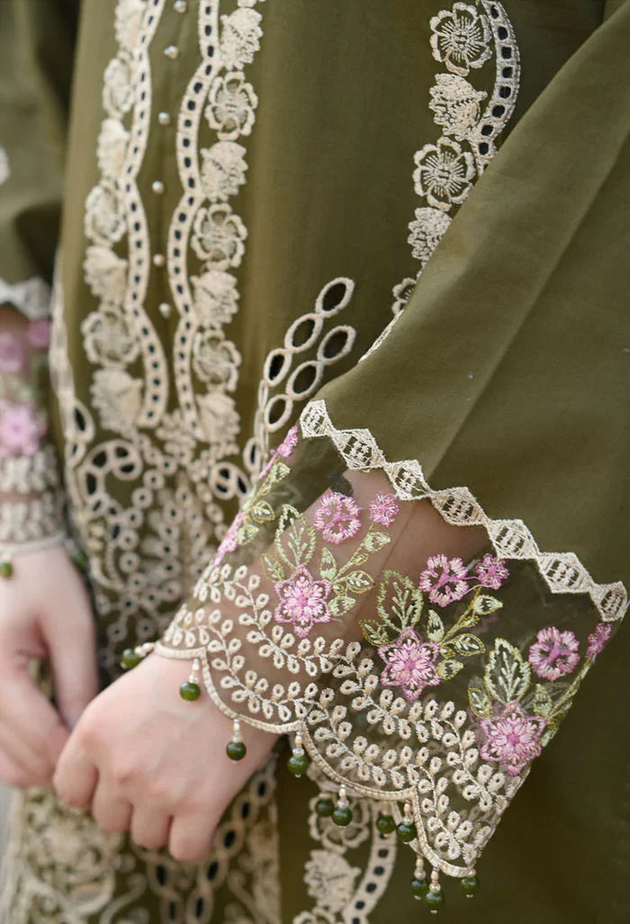 Donya - Luxury Lawn 3PC Chikenkari Heavy Embroidered Suit | KB-089 Summer Luxe '26