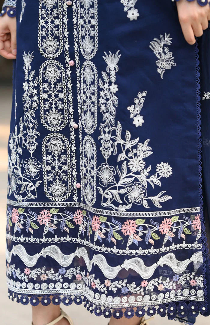 Rimal - Luxury Lawn 3PC Chikenkari Heavy Embroidered Suit | KB-094 Summer Luxe '26