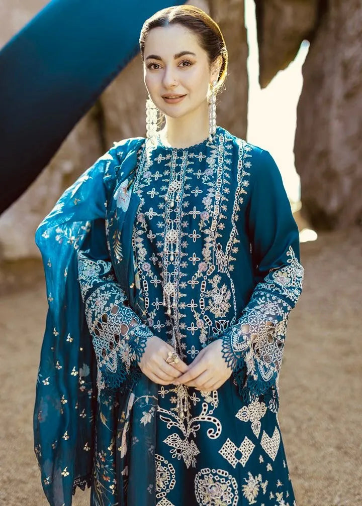 Rabia - Luxury Lawn 3PC Chikenkari Heavy Embroidered Suit | Unstitched Summer Luxe '26