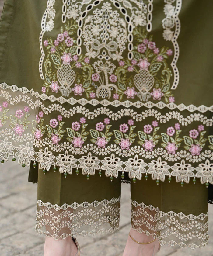 Donya - Luxury Lawn 3PC Chikenkari Heavy Embroidered Suit | KB-089 Summer Luxe '26