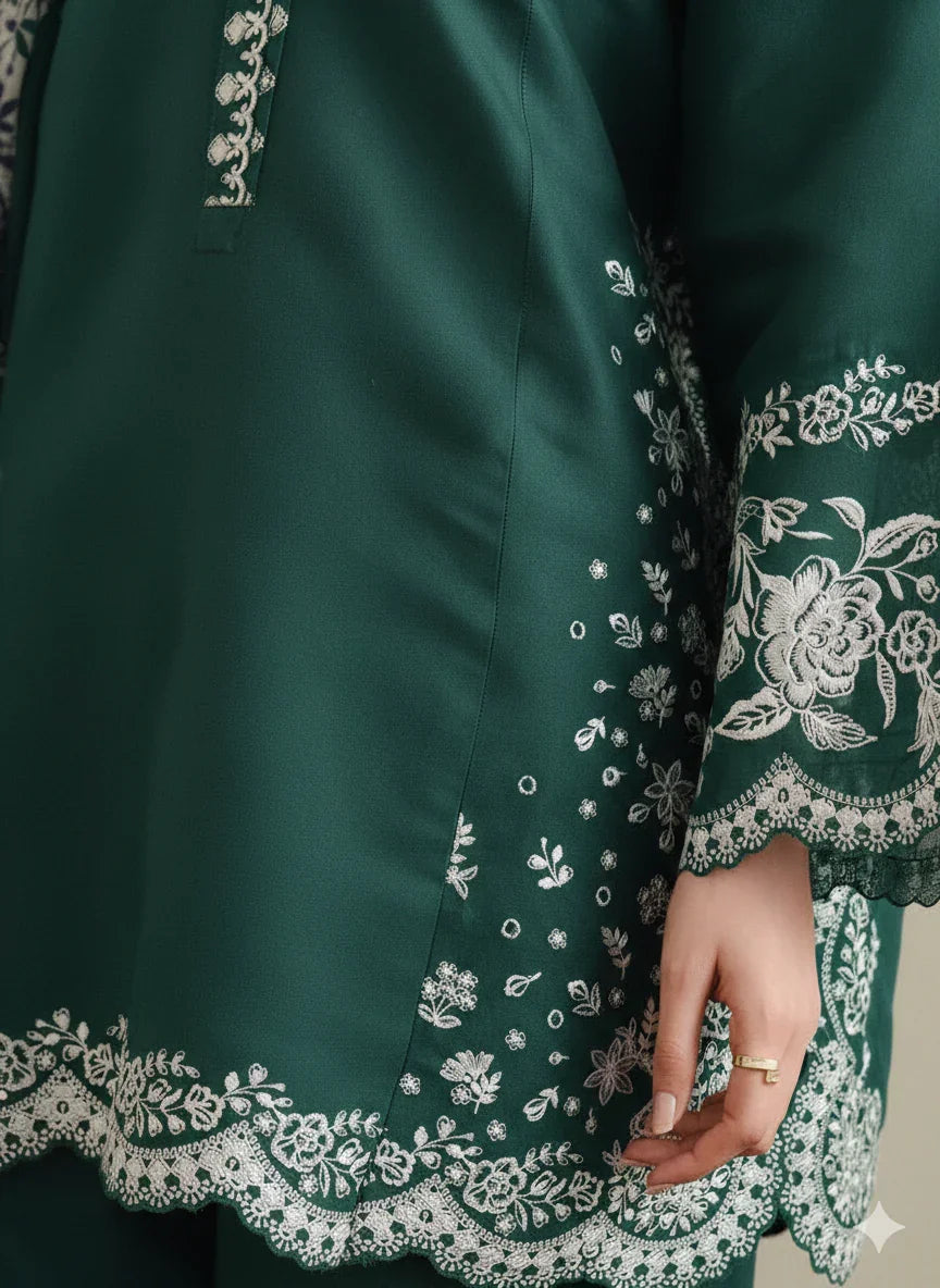 Coco by Zara Shahjahan Kb-108 | Unstitched Luxury Summer Fully Embroidered 3PCS