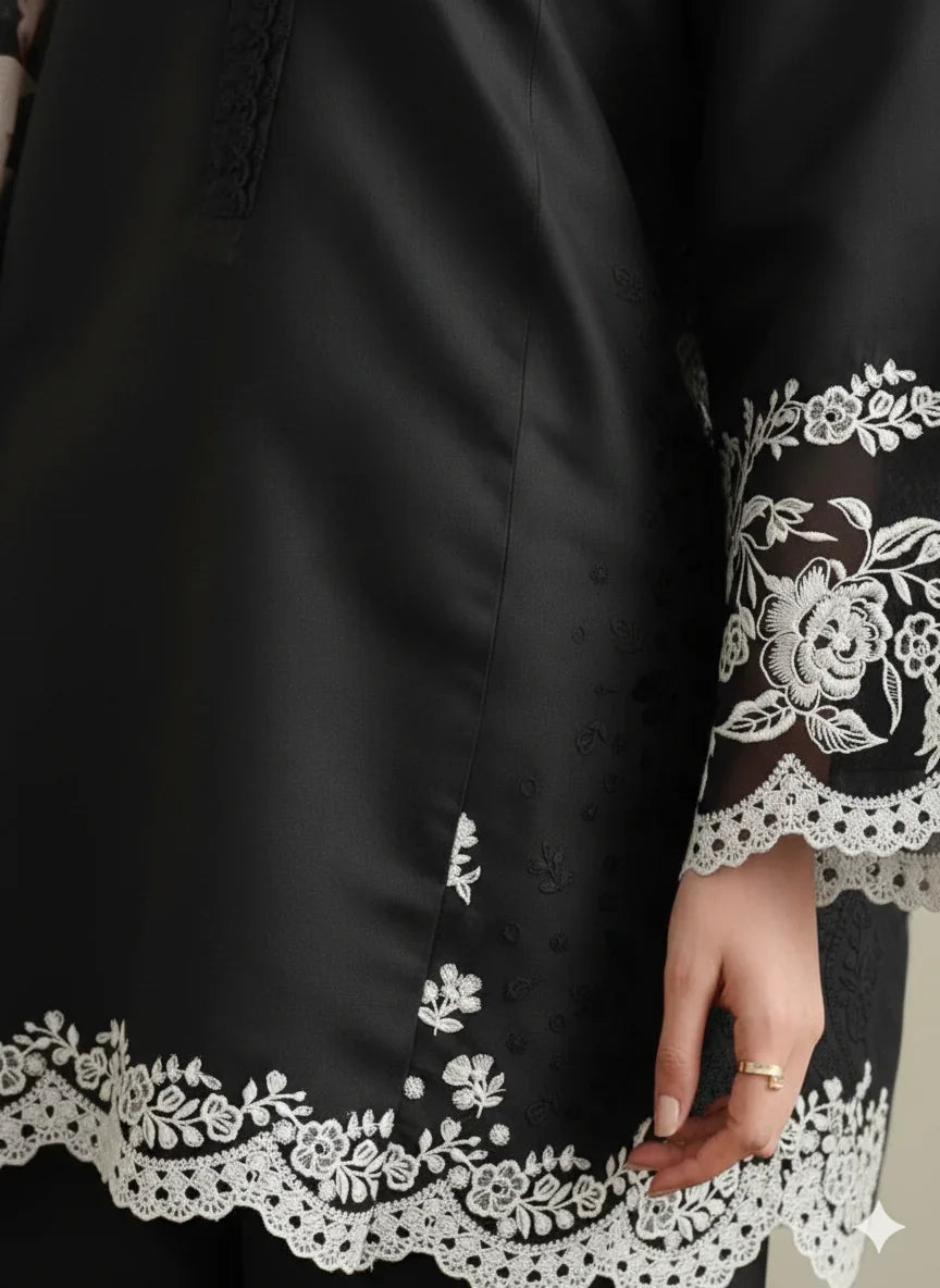 Coco by Zara Shahjahan Kb-105 | Unstitched Luxury Summer Fully Embroidered 3PCS