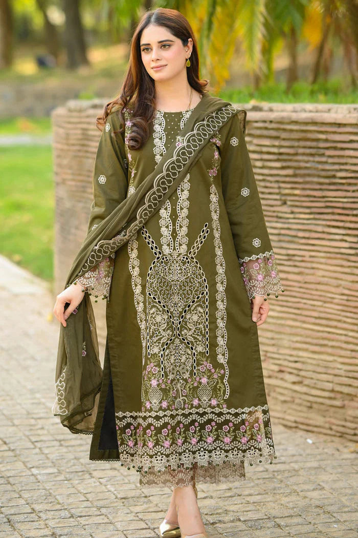 Donya - Luxury Lawn 3PC Chikenkari Heavy Embroidered Suit | KB-089 Summer Luxe '26