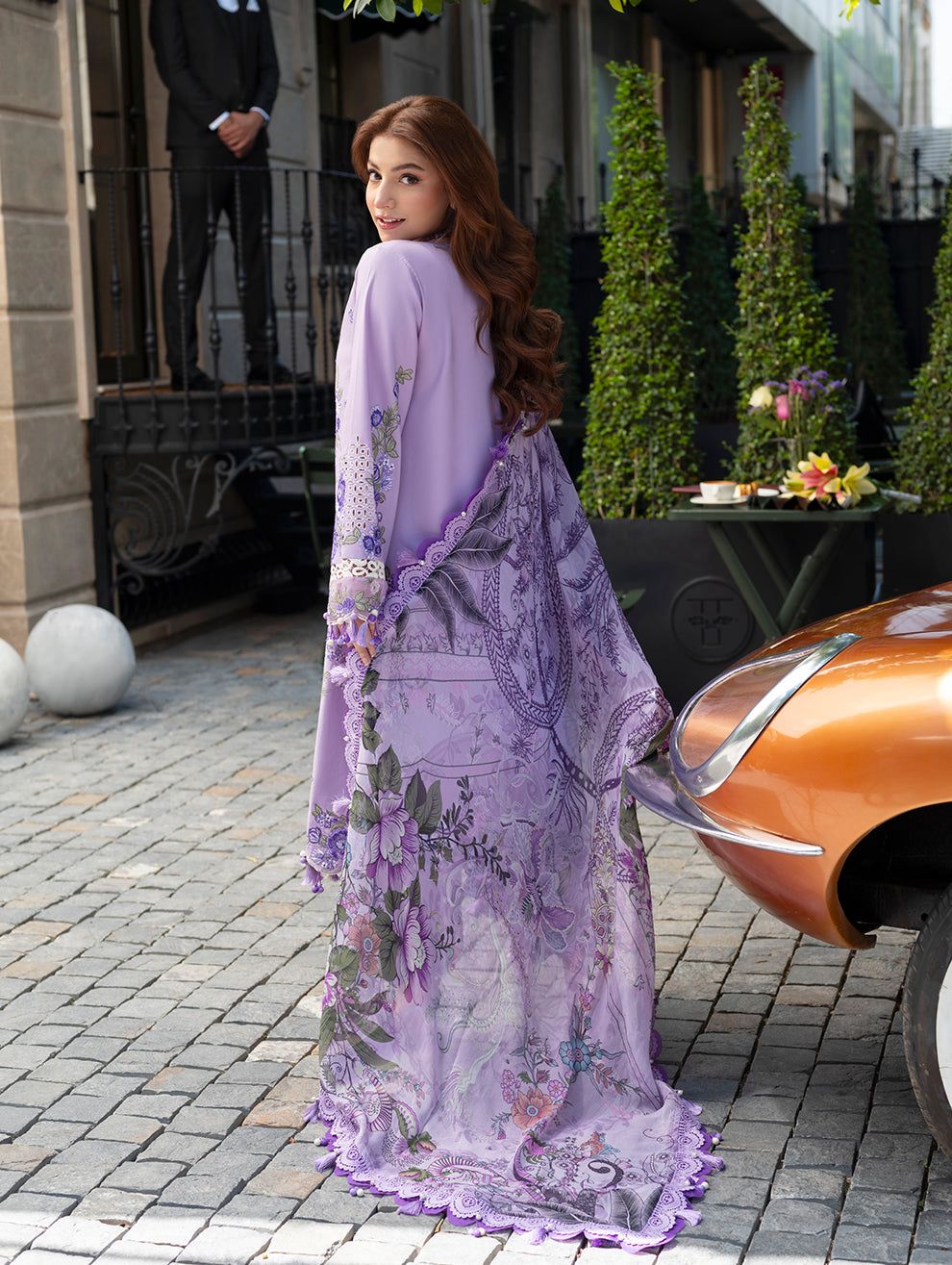 Areeba - Luxury Lawn 3PC Chikenkari Heavy Embroidered Suit | KB-093 Summer Luxe '26