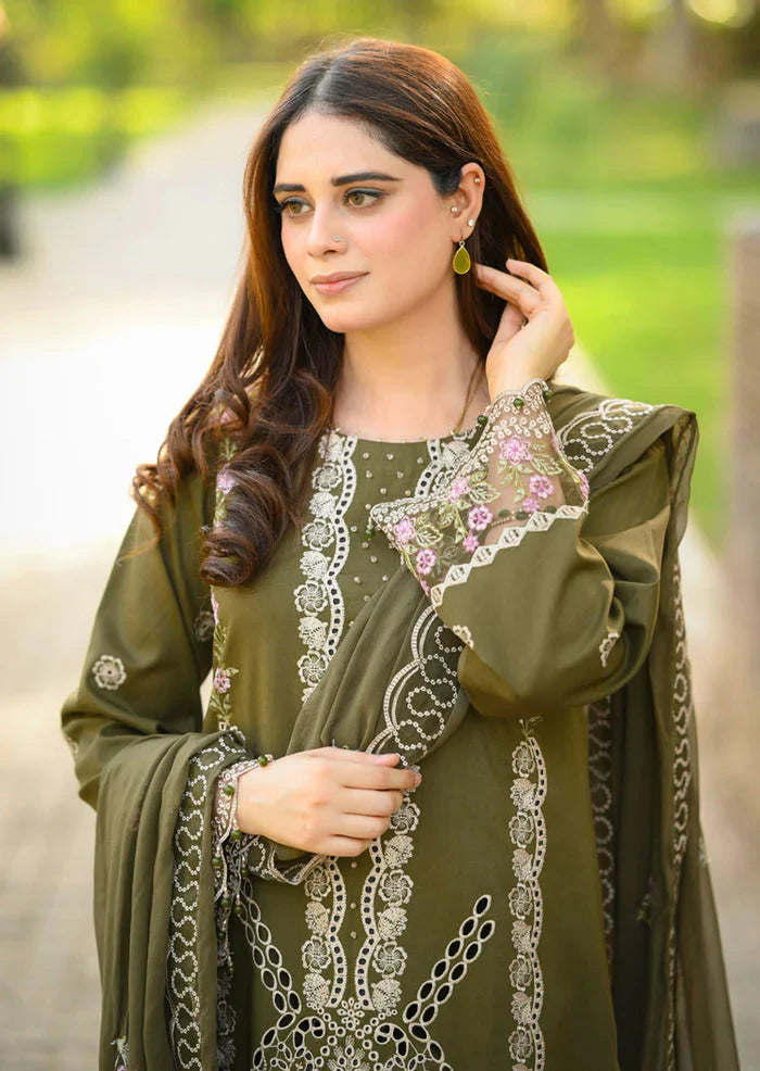 Donya - Luxury Lawn 3PC Chikenkari Heavy Embroidered Suit | KB-089 Summer Luxe '26
